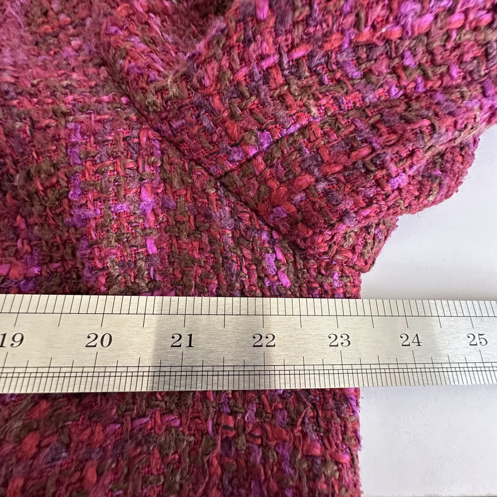 Coldwater Creek Purple Tweed Buttons‎ Jacket Blazer Womens 18 Old Money Preppy - Picture 12 of 13